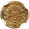Image 3 : 1872 BG-1207 Round Indian California Gold $1 NGC AU Details (Mount Removed)