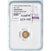 Image 4 : 1872 BG-1207 Round Indian California Gold $1 NGC AU Details (Mount Removed)