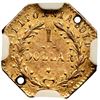 Image 3 : 1875 BG-1127 Octagonal Indian California Gold $1 NGC AU Details (Holed)