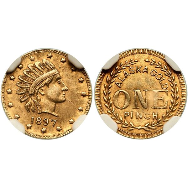 1897-Dated AIRD-2 R-5 Alaska Indian One Pinch Round Head Right NGC UNC Details (Improperly Cleaned)