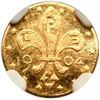 Image 2 : 1904 MO H-61-330 Louisiana Purchase Expo Gold "1/2" NGC MS65