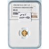 Image 4 : 1904 MO H-61-330 Louisiana Purchase Expo Gold "1/2" NGC MS65