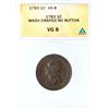 Image 4 : 1783 No Button, Draped Bust Washington ANACS VG8