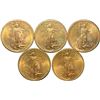 Image 2 : Lot of 5 $20 Saint Gaudens