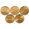 Image 3 : Lot of 5 $20 Saint Gaudens