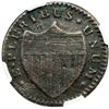 Image 3 : 1786 M 19-M R-5 New Jersey Copper NGC VF Details (Environmental Damage)