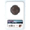 Image 5 : 1786 M 19-M R-5 New Jersey Copper NGC VF Details (Environmental Damage)