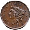 Image 2 : 1837 N-6 R-2 Plain Hair Cord, Med Ltrs PCGS MS64BN