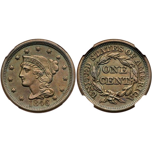 1846 N-12 R-1 Tall Date MS62BN