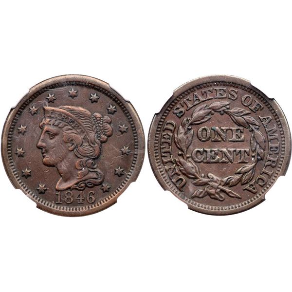 1846 N-23 R-5+ Tall Date NGC XF45