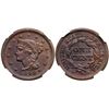 Image 1 : 1848 N-1 R-1 Repunched Date NGC MS63BN