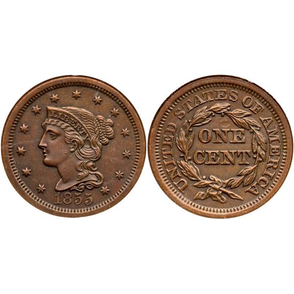 1855 N-4 R-1 ANACS MS64BN