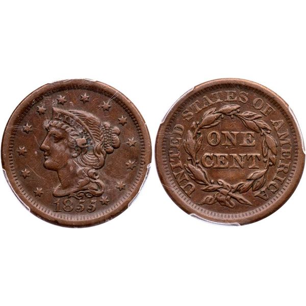 1855 N-9 R-1 Knob on Ear PCGS XF40