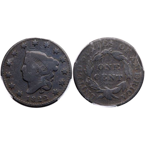 1822 N-13 R-5 PCGS G4
