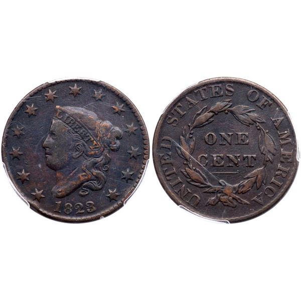 1823/2 N-1 R-2 PCGS F15