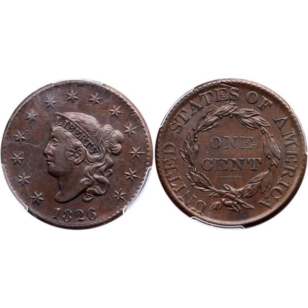 1826 N-9 R-3 PCGS AU50