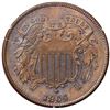 Image 2 : 1864 Large Motto Two Cent Piece PCGS MS63BN