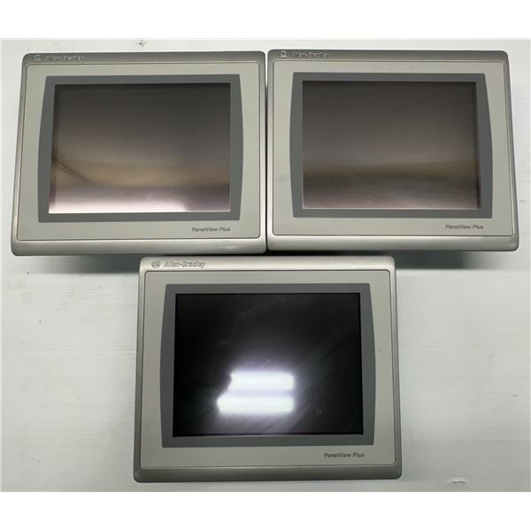 (3) Allen Bradley #2711P-T10C22D9P Panelview Plus 7 Touch Screens