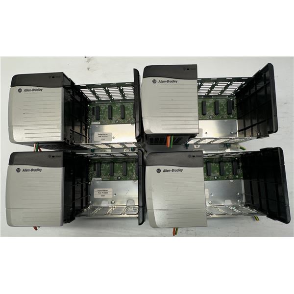 (4) Allen Bradley #1756-A4 / 4-Slot Chassis w/1756-PA72 Power Supplies