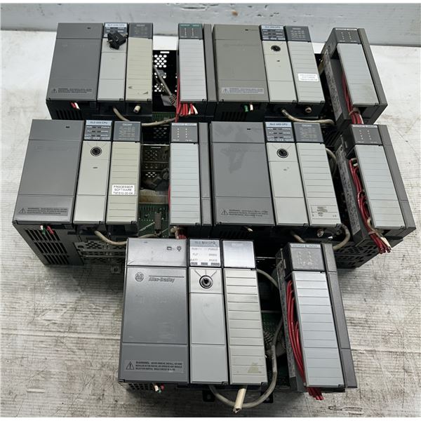 (5) Allen Bradley #1746-A4 Slot Racks w/#1746-P1 Power Supplies & #1747-L531 / #1746-IO8 Modules