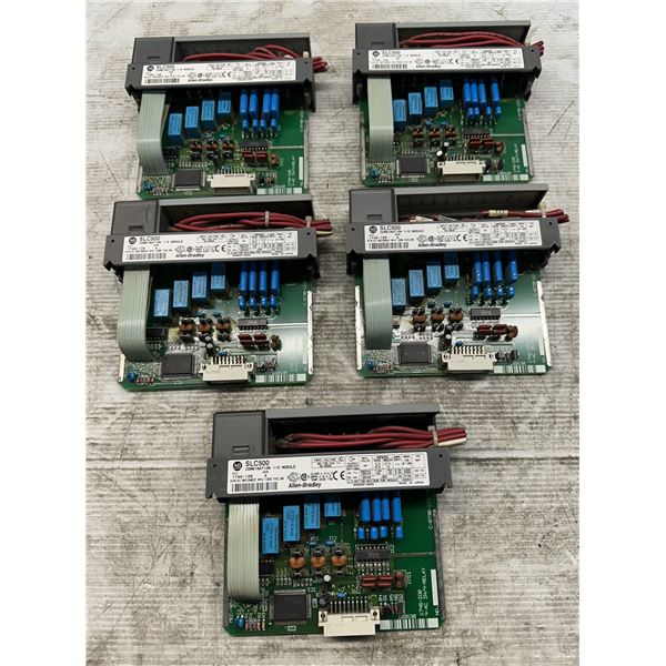 (5) Allen Bradley #1746-IO8 Combination I/O Modules