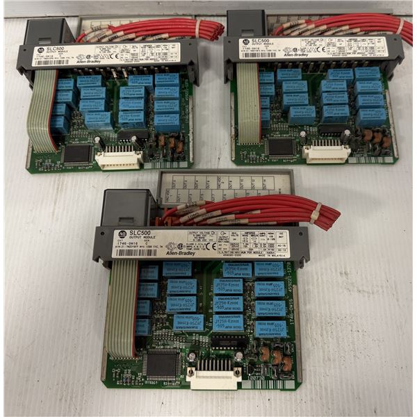 (3) Allen-Bradley #1746-OW16 Output Modules