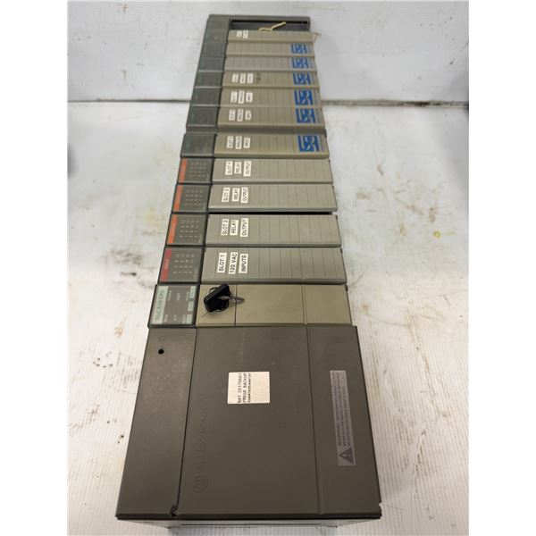 Allen-Bradley Rack w/Power Supply & Modules as Pictured (power supply cover is loose)