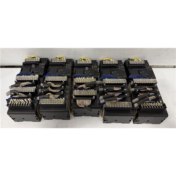 Lot of (5) Omron Racks with Modules as Pictured