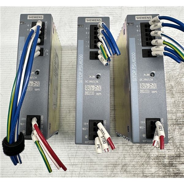 (3) Siemens #6EP3333-7LB00-0AX0 SITOP PSU6200 Power Supplies