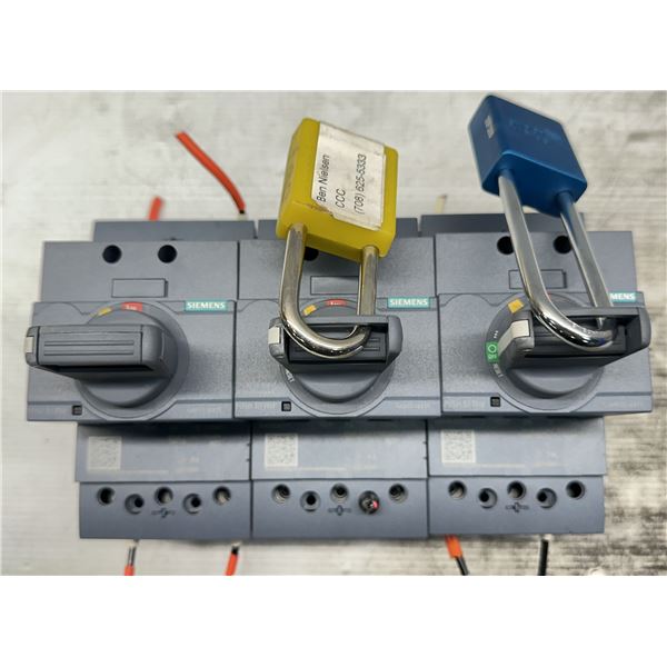 (3) Siemens #3VA5195-6ED31-0AA0 / 3VA9137-0EK11 Circuit Breakers