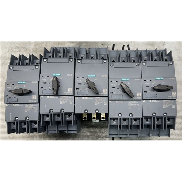 (5) Siemens #3RV2742-5ED10 Circuit Breakers