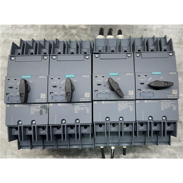 (4) Siemens #3RV2742-5ED10 Circuit Breakers