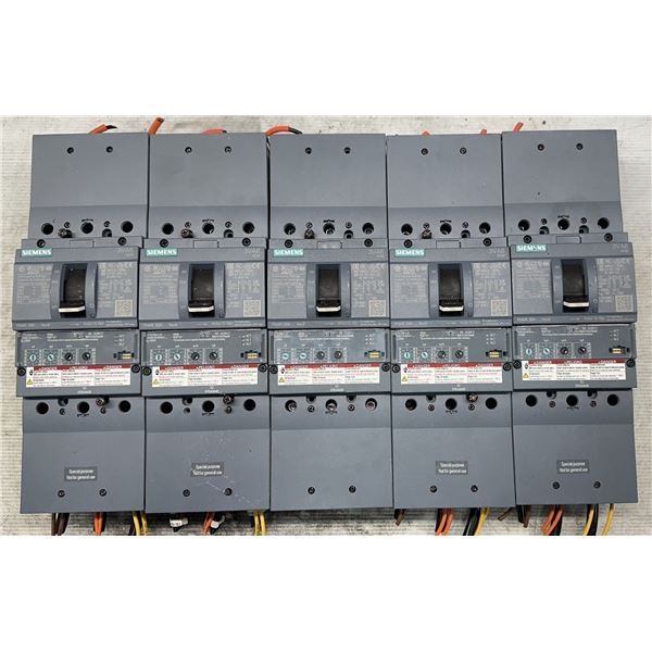 (5) Siemens #3VA6110-6HN31-0AA0 Circuit Breakers