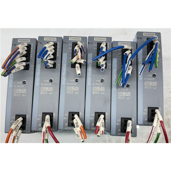 Lot of (6) Siemens #6EP3333-7LB00-0AX0 SITOP PSU6200 Power Supplies