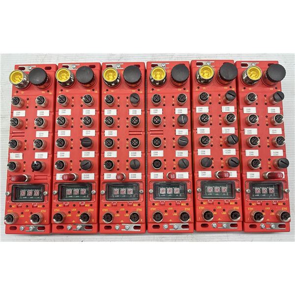 Lot of (6) Brad #TCDEC-8B4B-DYU-G8 Safety Modules