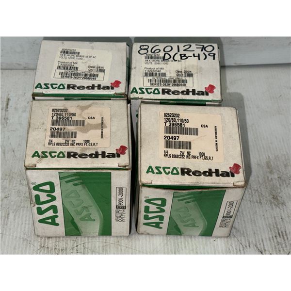 Lot of (4) ASCO Valves