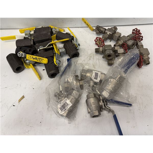 Lot of Valves with Handles