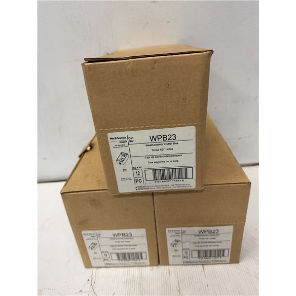 Lot of (36) Pass & Seymour #WPB23 Weatherproof Outlet Boxes