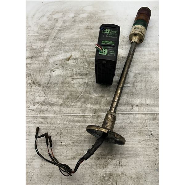 Lot of (2) Misc. Power Supply & Stack Light