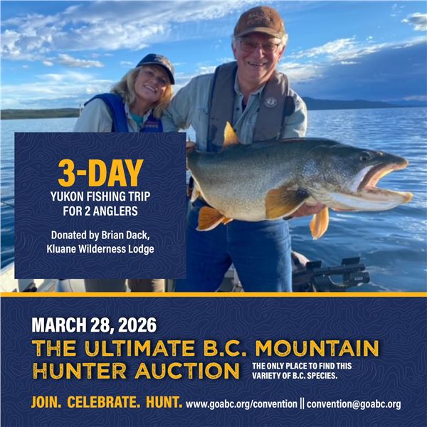 3-day Yukon fishing tirp for 2 anglers