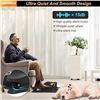 Image 8 : Under Desk Elliptical Machine/Electric Leg Pedal Exerciser; 12-Speeds with Remote Control - NEW