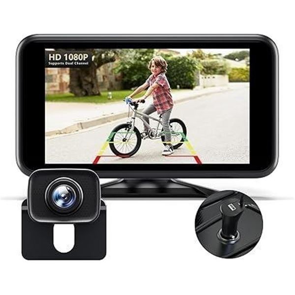 FoxPark W11 Wireless Backup Camera w/ HD 1080P 4.8" Monitor - Easy Install - NEW SEALED!