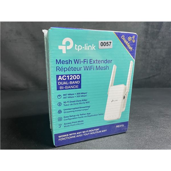TP-Link AC1200 Mesh Wi-Fi Extender/WiFi Booster - Works with Any WiFi Router - New Sealed!