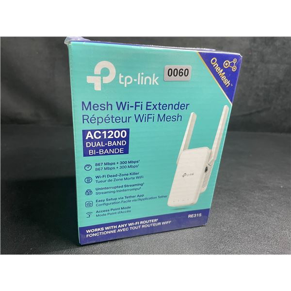 TP-Link AC1200 Mesh Wi-Fi Extender/WiFi Booster - Works with Any WiFi Router - New Sealed!