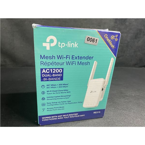 TP-Link AC1200 Mesh Wi-Fi Extender/WiFi Booster - Works with Any WiFi Router - New Sealed!