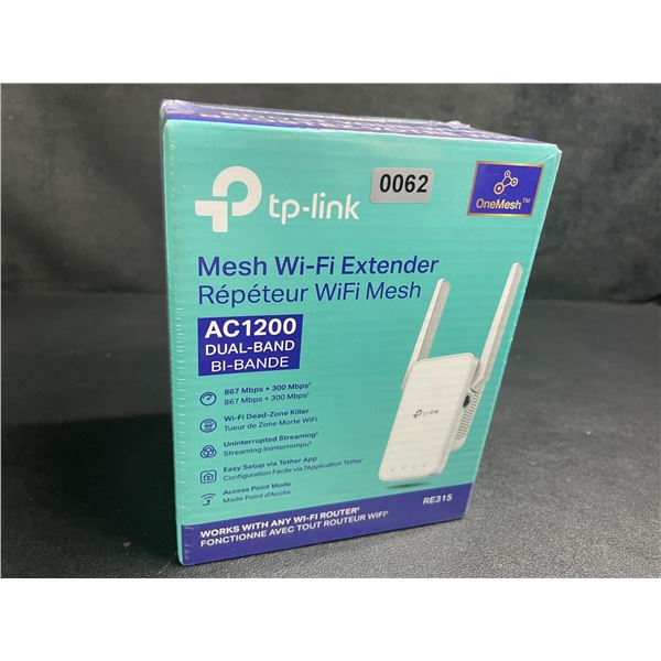 TP-Link AC1200 Mesh Wi-Fi Extender/WiFi Booster - Works with Any WiFi Router - New Sealed!