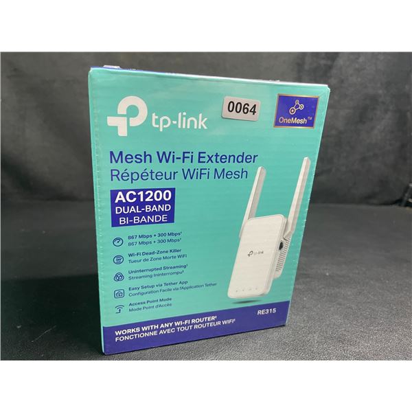 TP-Link AC1200 Mesh Wi-Fi Extender/WiFi Booster - Works with Any WiFi Router - New Sealed!
