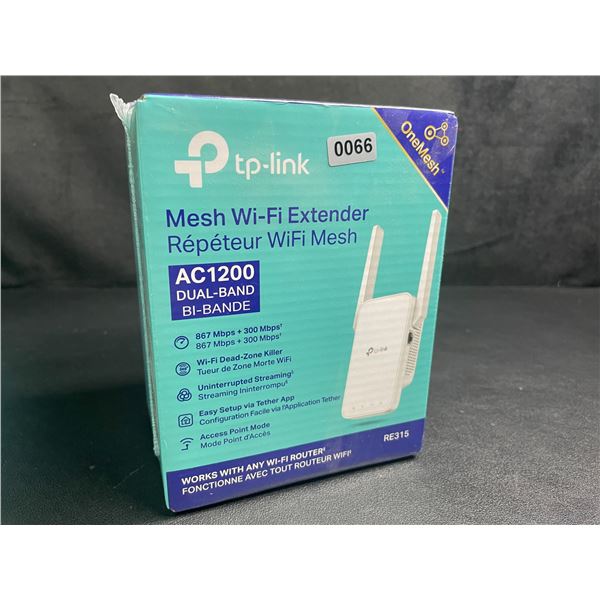 TP-Link AC1200 Mesh Wi-Fi Extender/WiFi Booster - Works with Any WiFi Router - New Sealed!