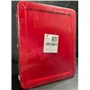 Image 4 : 1 Metal Cash Box/Money Lock Box with Key - Red - Portable Money Box - New Sealed