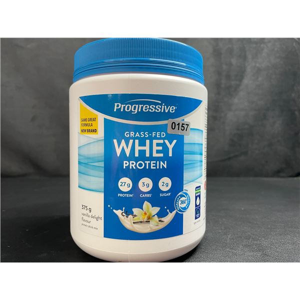 Progressive Grass-Fed Whey Protein Powder (375g) Vanilla Delight Flavour - New